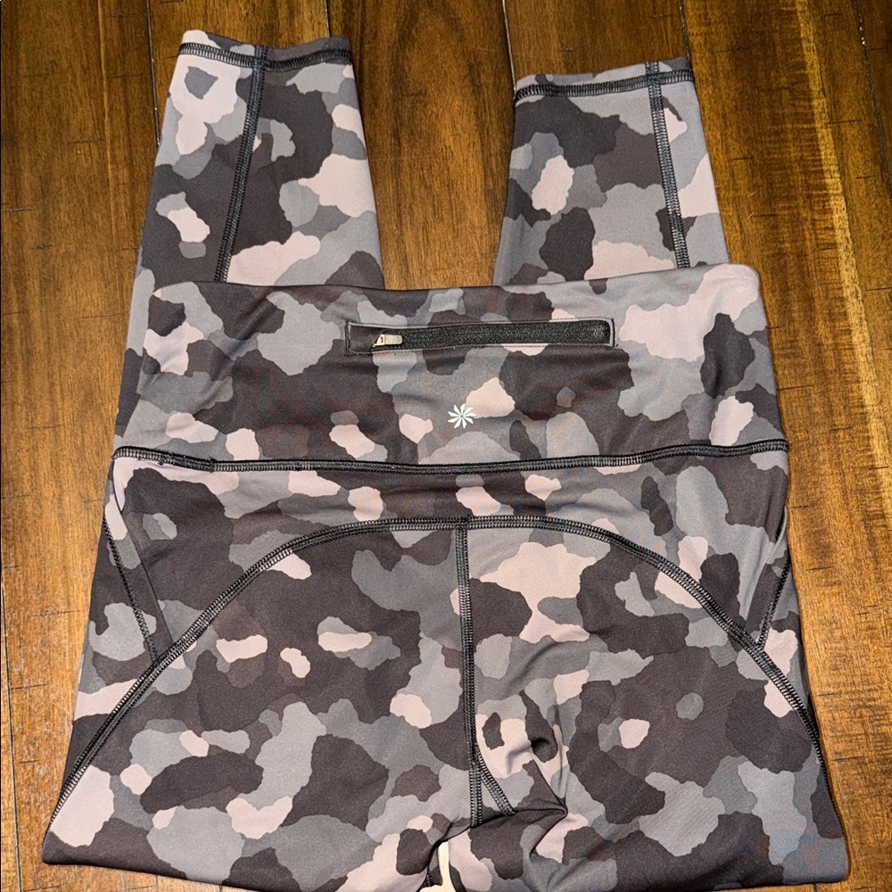 Athleta Camouflage Leggings - Gray and Black - Picture 3 of 7